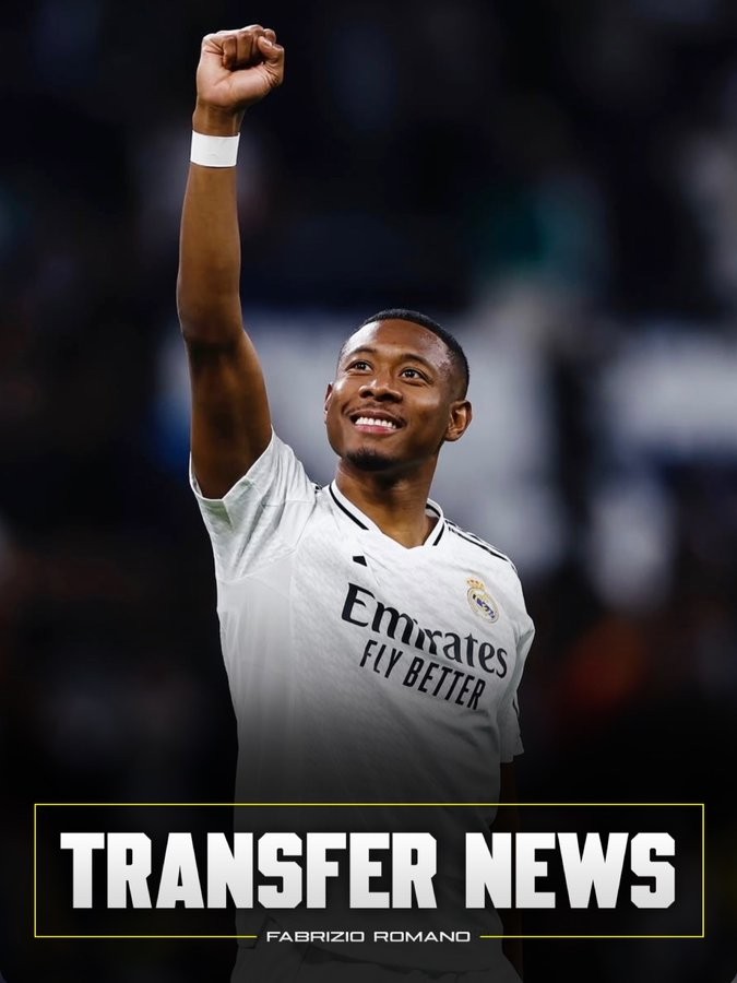 Romano: David Alaba is expected to leave Real Madrid at the end of the season