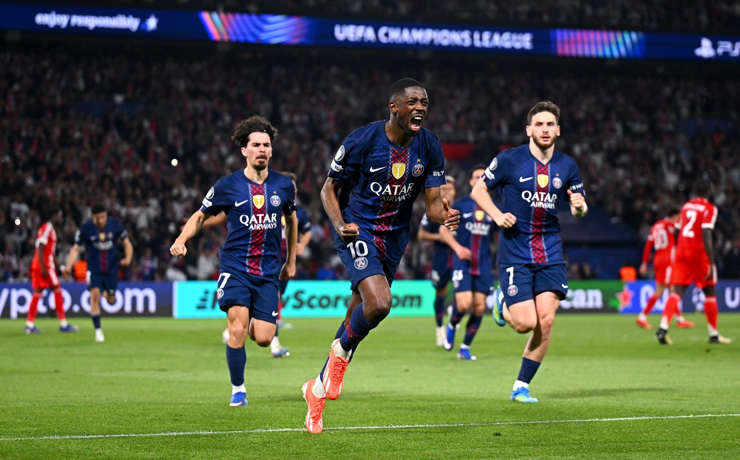 Epic Thriller! PSG 5-4 Bayern: Dembele & Khvicha score brace to seal first-leg lead