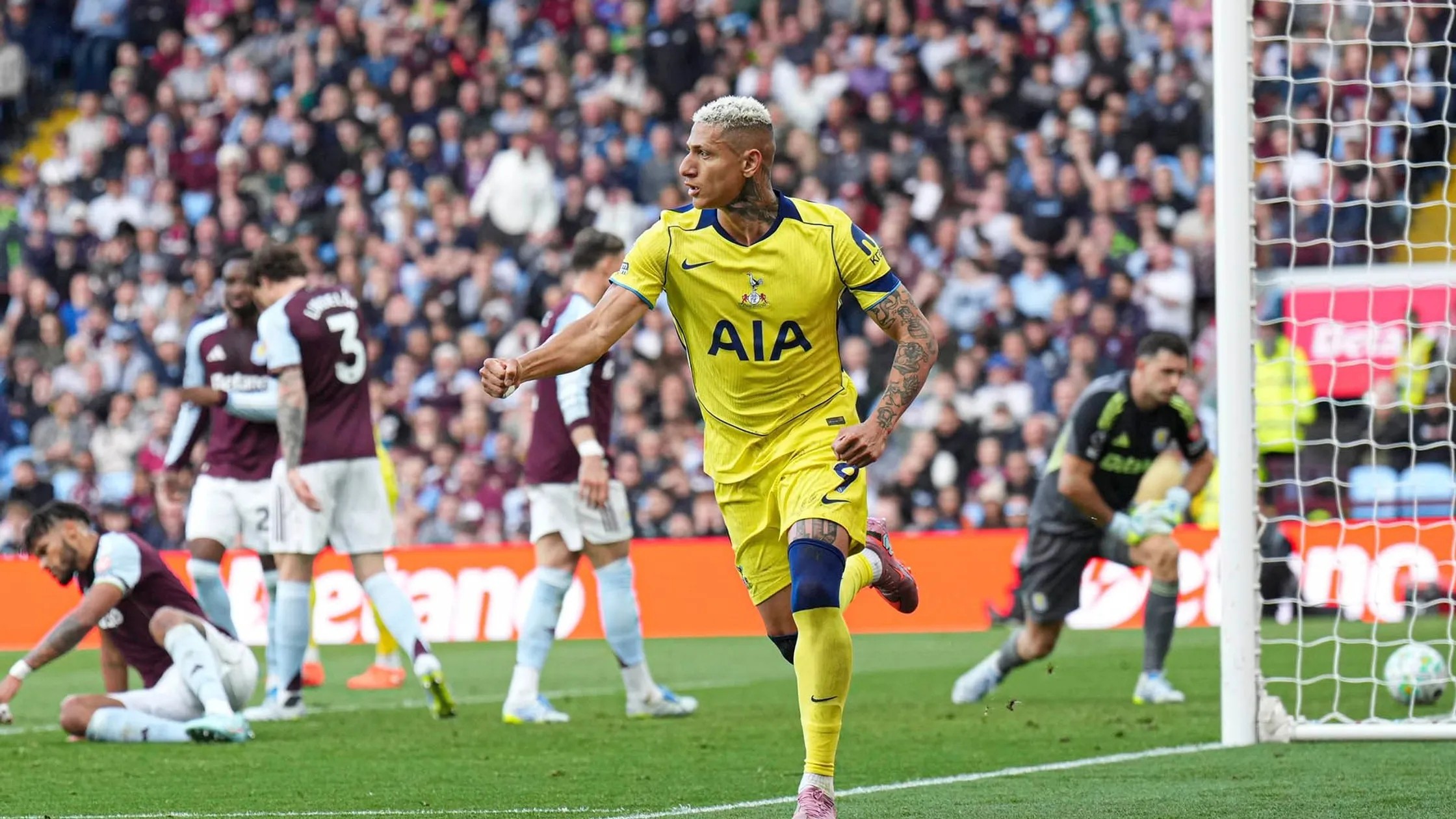 Aston Villa 1-2 Tottenham: Spurs climb out of relegation zone as Gallagher and Richarlison score