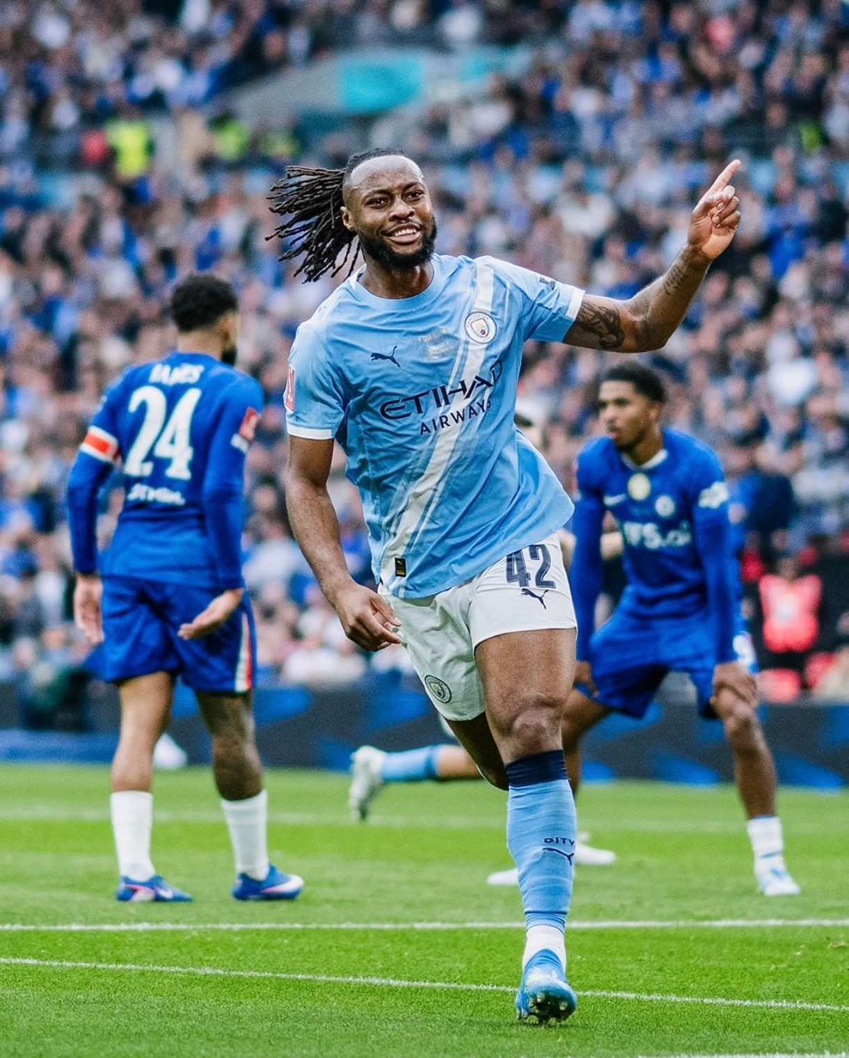 Chelsea 0-1 Man City: Semenyo scores backheel goal to secure the Blue Moon’s 8th FA Cup title